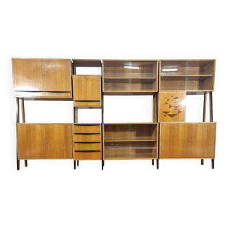 Vintage Modular Wall Unit, 1970s, Set of 4
