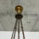 Extraordinary Art Deco chandelier with bronze eagles.