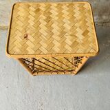 Rattan nightstand