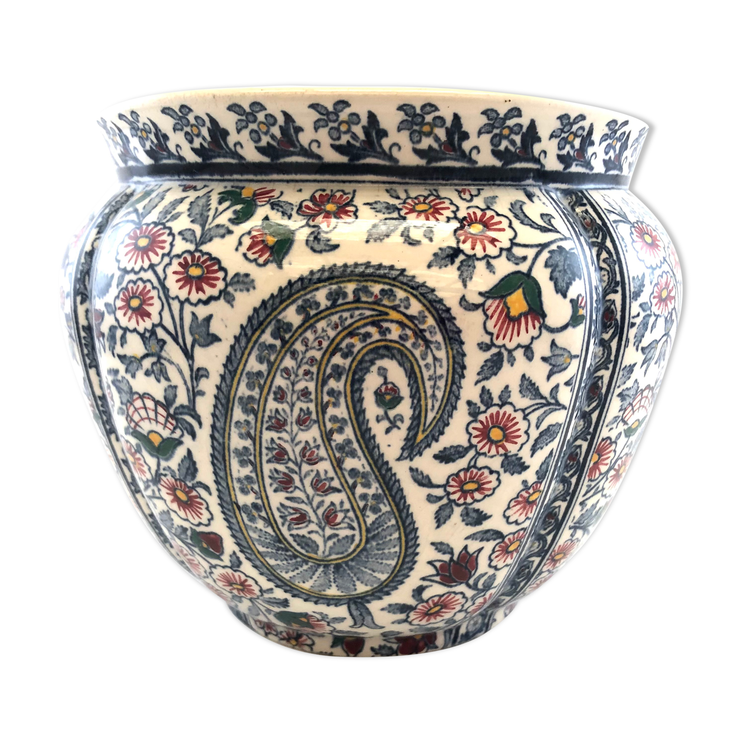 Cache Pot Gien decoration bothée or cashmere