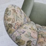 1970s, Danish relax armchair, green furniture velour, original condition.