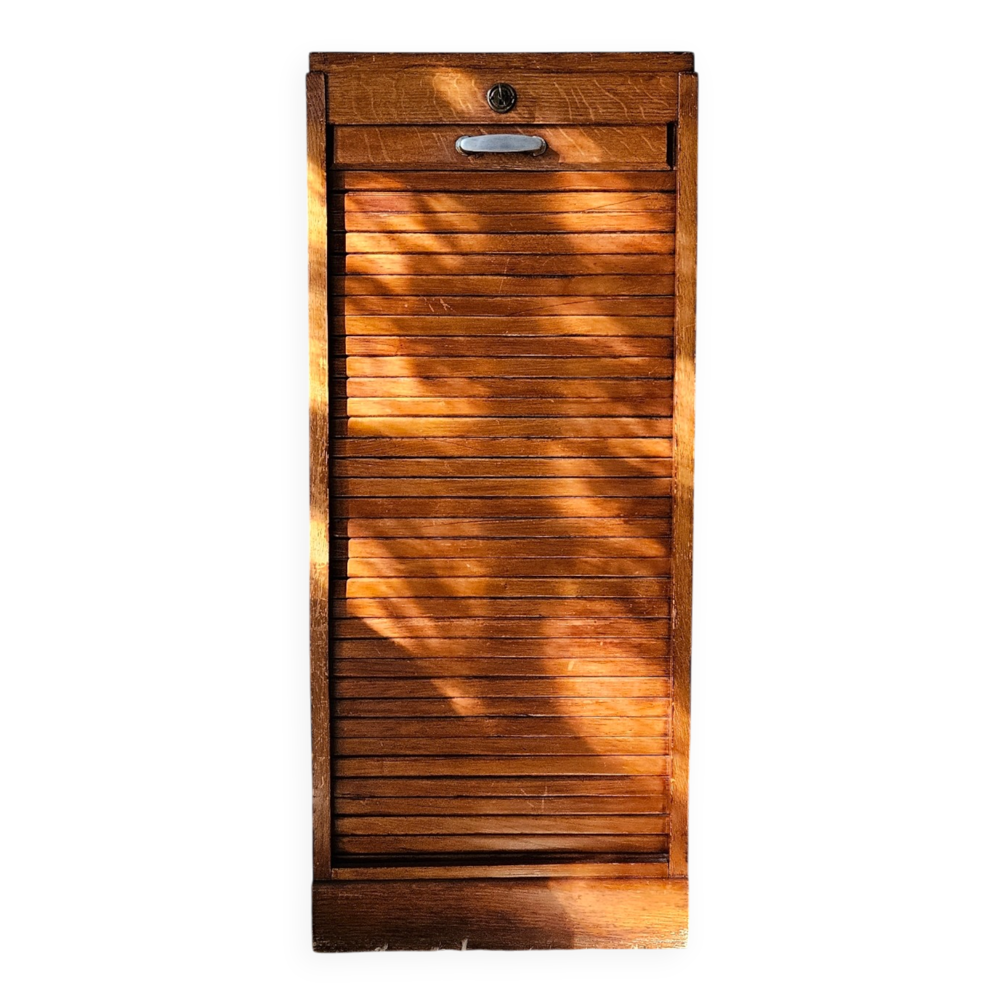 Meuble rideau chêne vintage