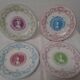 SET OF 4 ASSORTED DESSERT PLATES MARIE ANTOINETTE