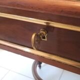 Louis XVl-style mahogany-shaped writing table