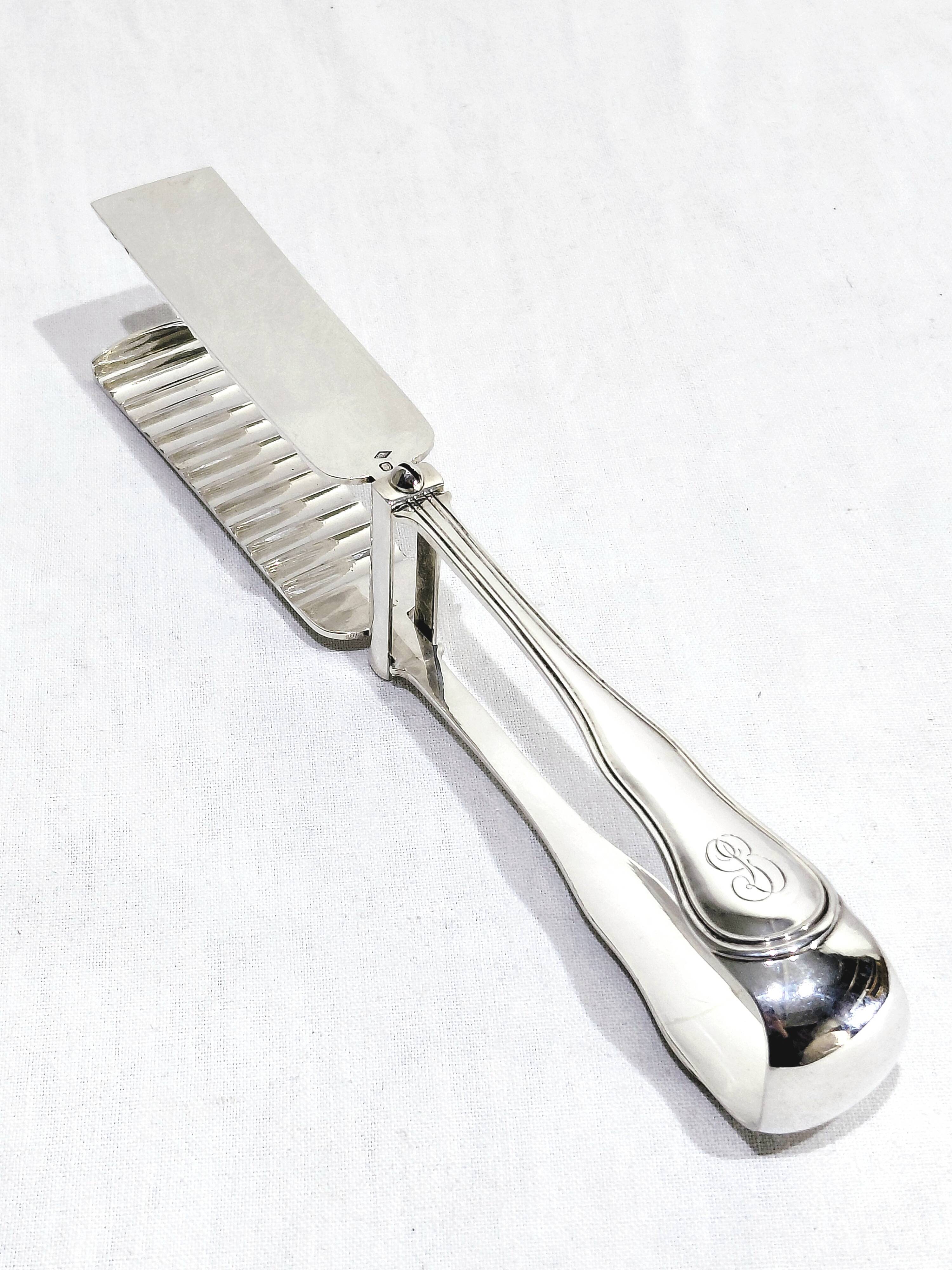 Boulenger - Silver asparagus tongs