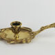 Art Nouveau candle holder in bronze by A Vogt