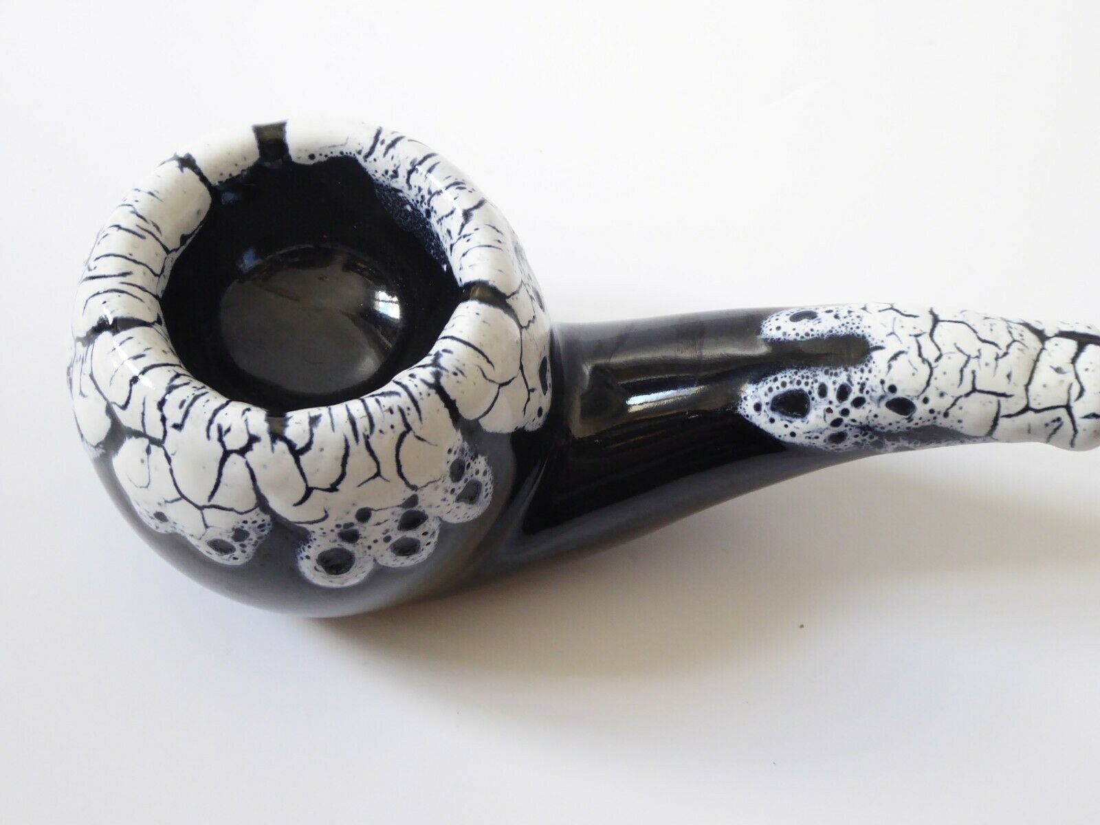 Vintage pipe-shaped ashtray, Vallauris