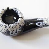 Vintage pipe-shaped ashtray, Vallauris