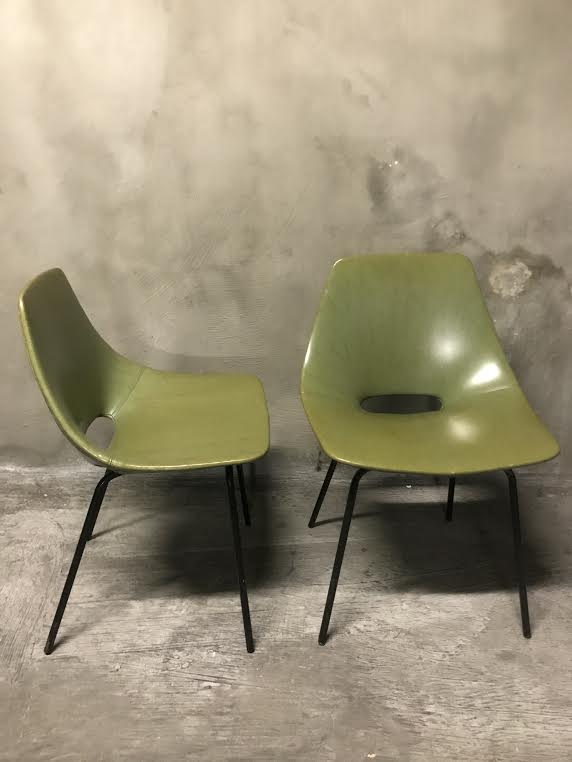 Pierre Guariche "Tonneau" chair, Steiner edition