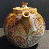 20th century ceramic tea service signed Jean Claude Seris