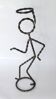 Sculpture Stickman Le Saint Simon Templar