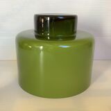 Empty pot cover pocket green glass paste