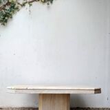 Travertine coffee table