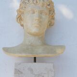 Plaster and marble bust