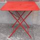 Folding bistro or garden table, made of metal. (Individually or in sets)