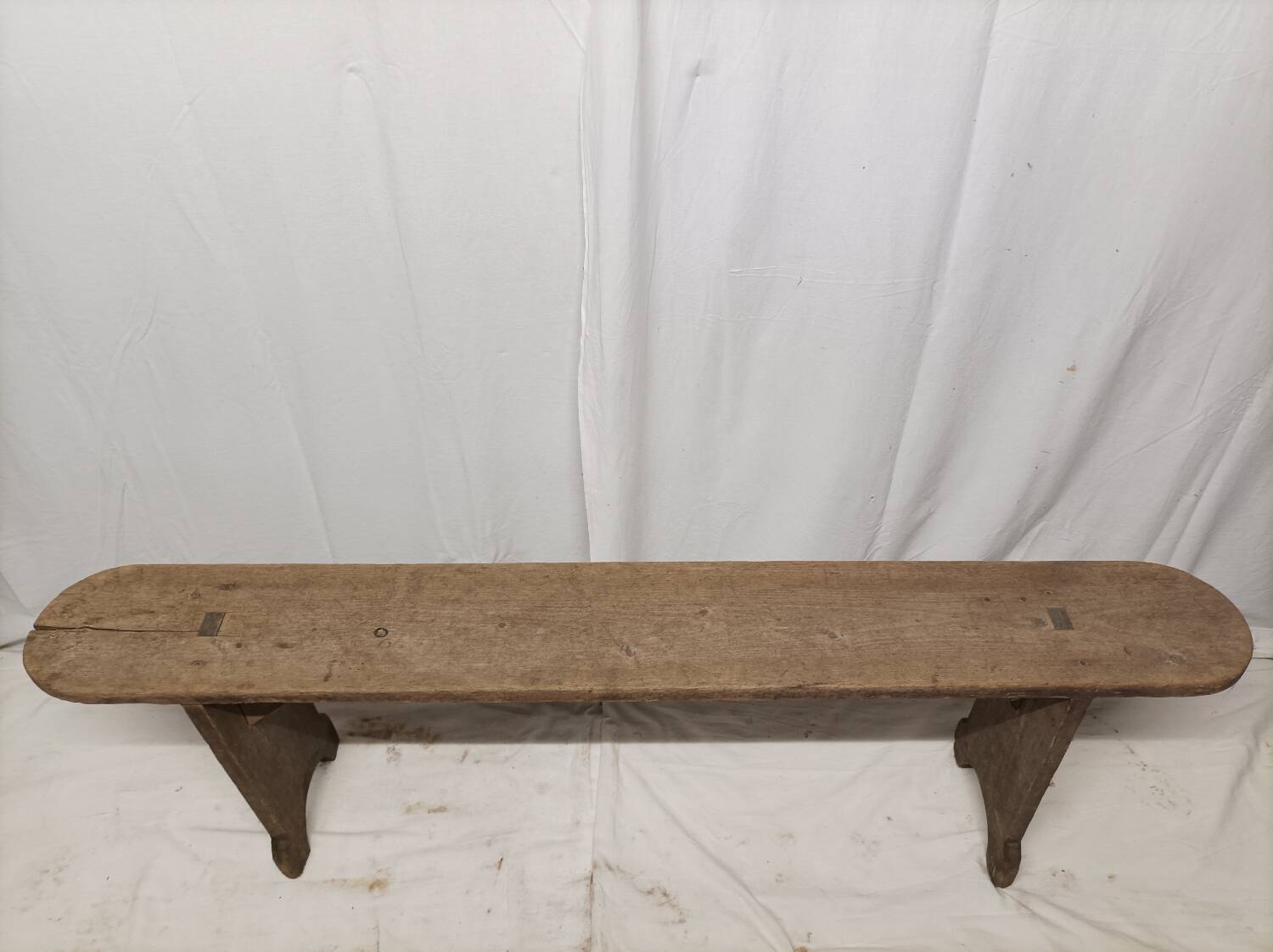Old wooden farm bench