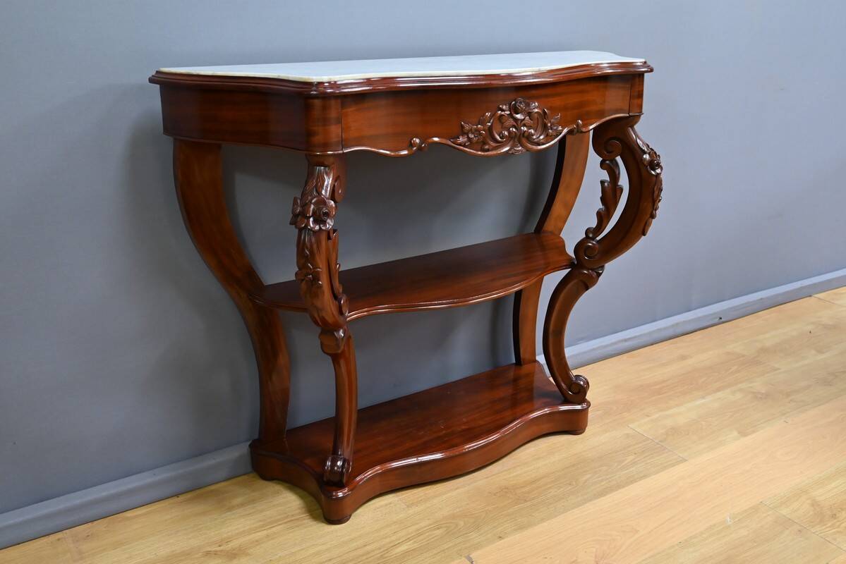 Mahogany Console, Napoleon III Period – Part 2 of the 19th Century
