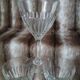 3 vintage stemmed glasses