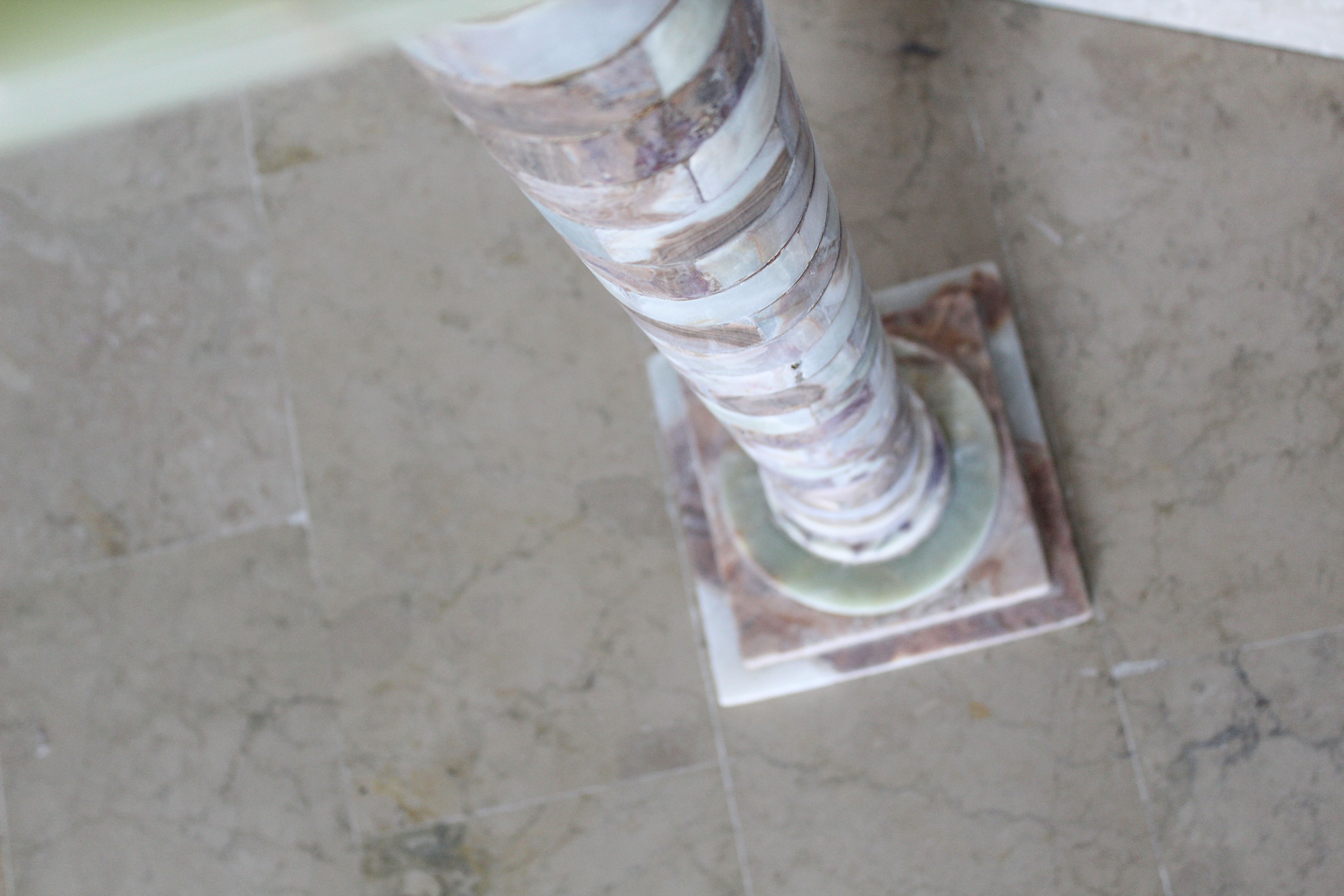 Alabaster column Italy 50s