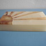 vintage Italian stone alabaster box Scaglione