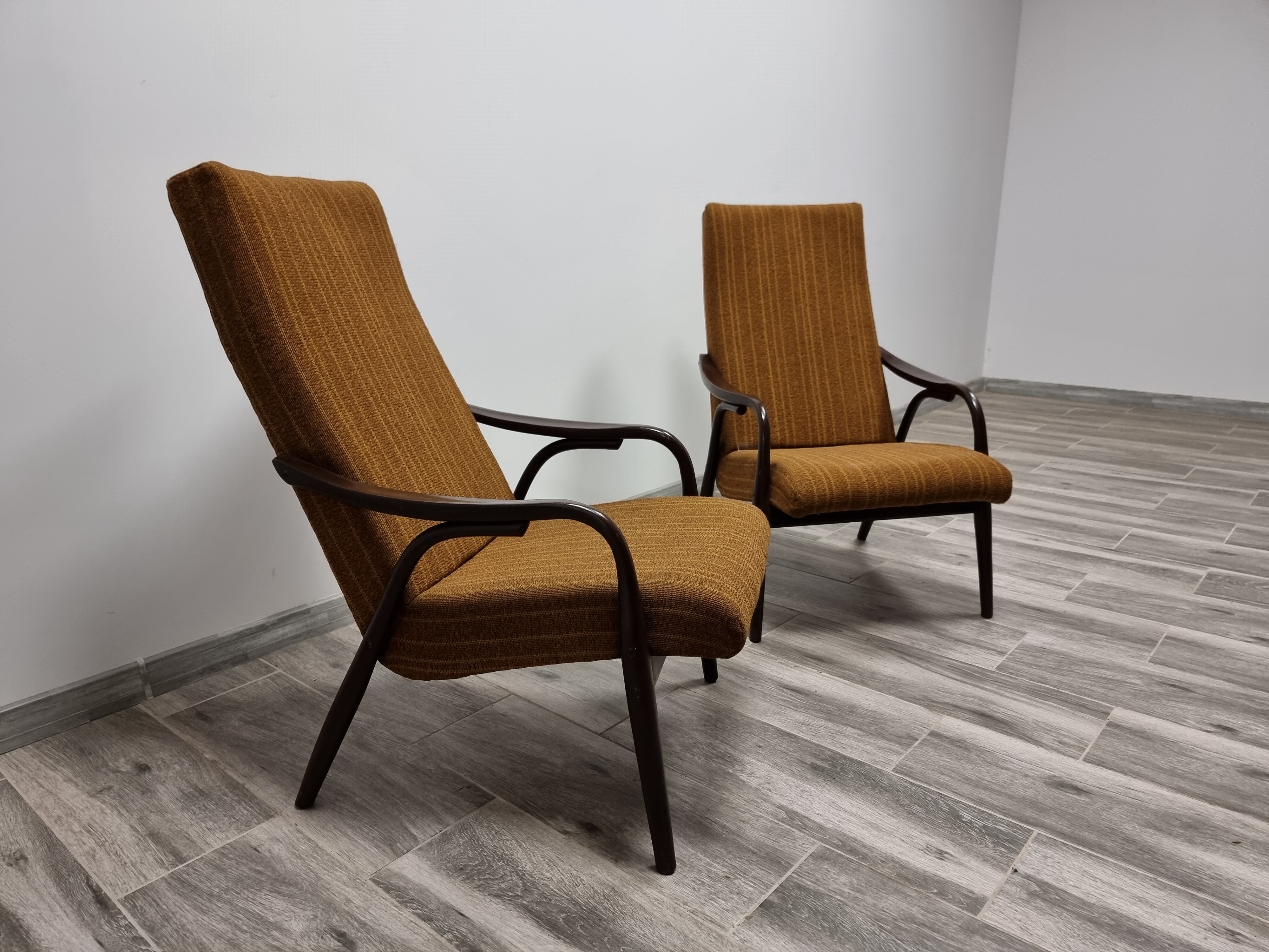 Pair of armchairs by Antonin Suman