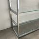 Pair of chrome and glass shelves from the 70s