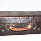 Vintage brown leather suitcase