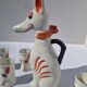 Service A Liqueur En Forme De Chien Style Robj