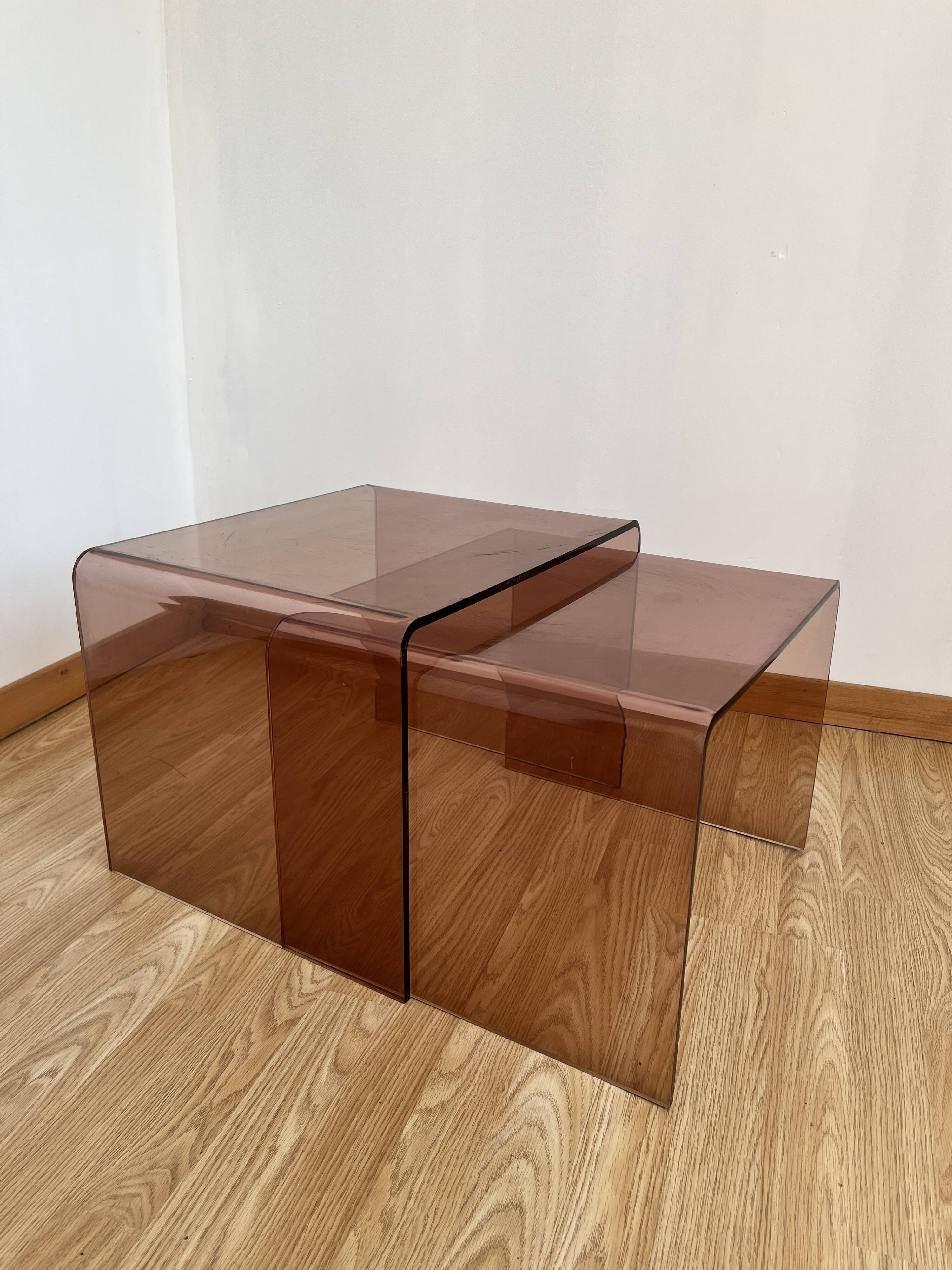 Plexiglass coffee table Michel Dumas