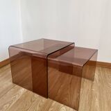 Plexiglass coffee table Michel Dumas