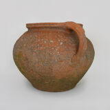 Old round jar with double handles. Year 70