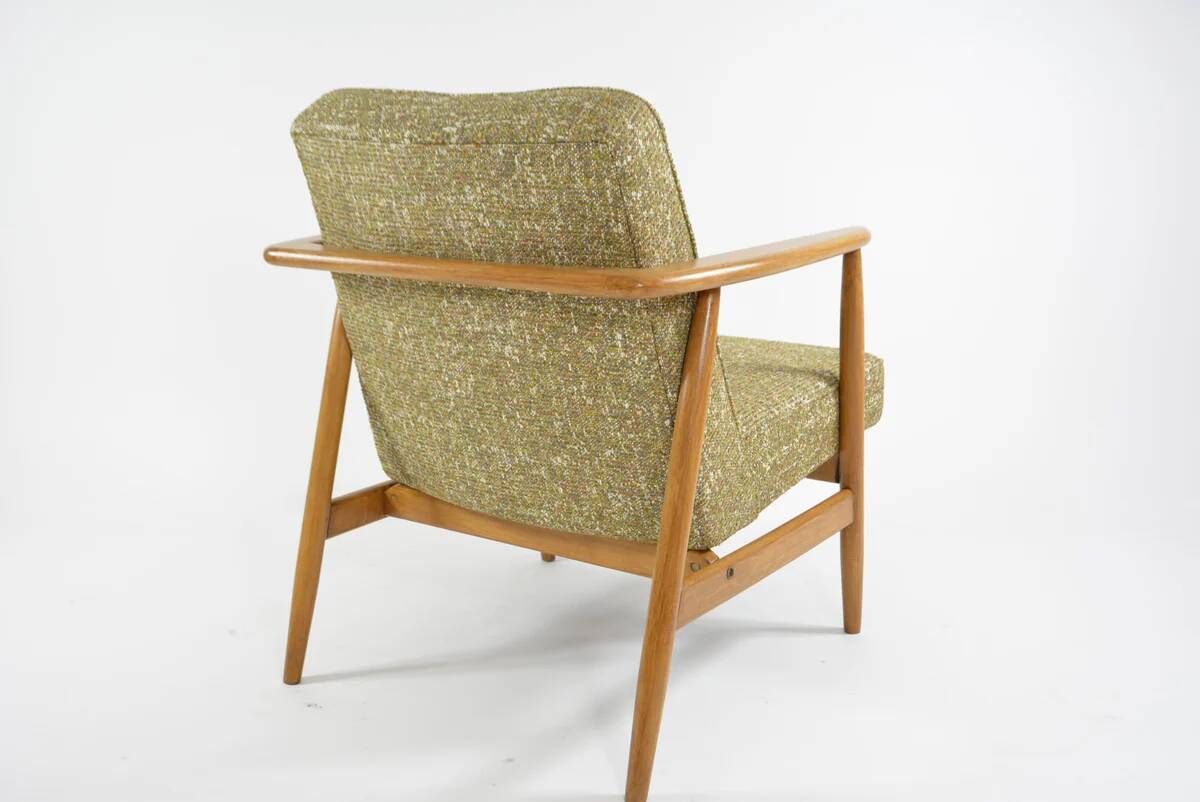 Green mottled Z armchair