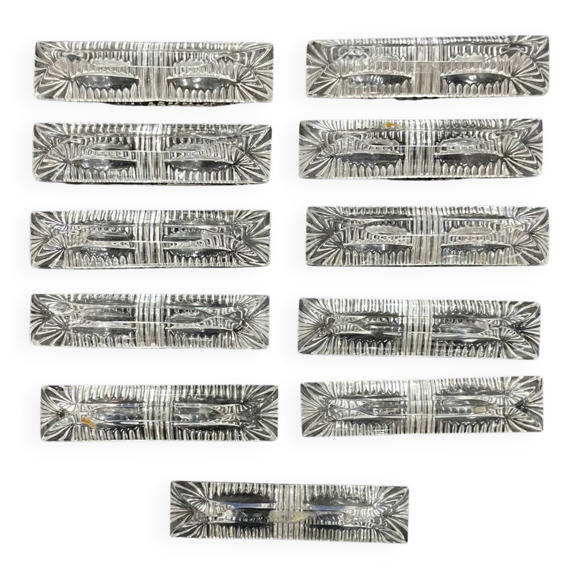 11 crystal knife holders