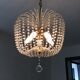 Chandelier crystal stamp basket