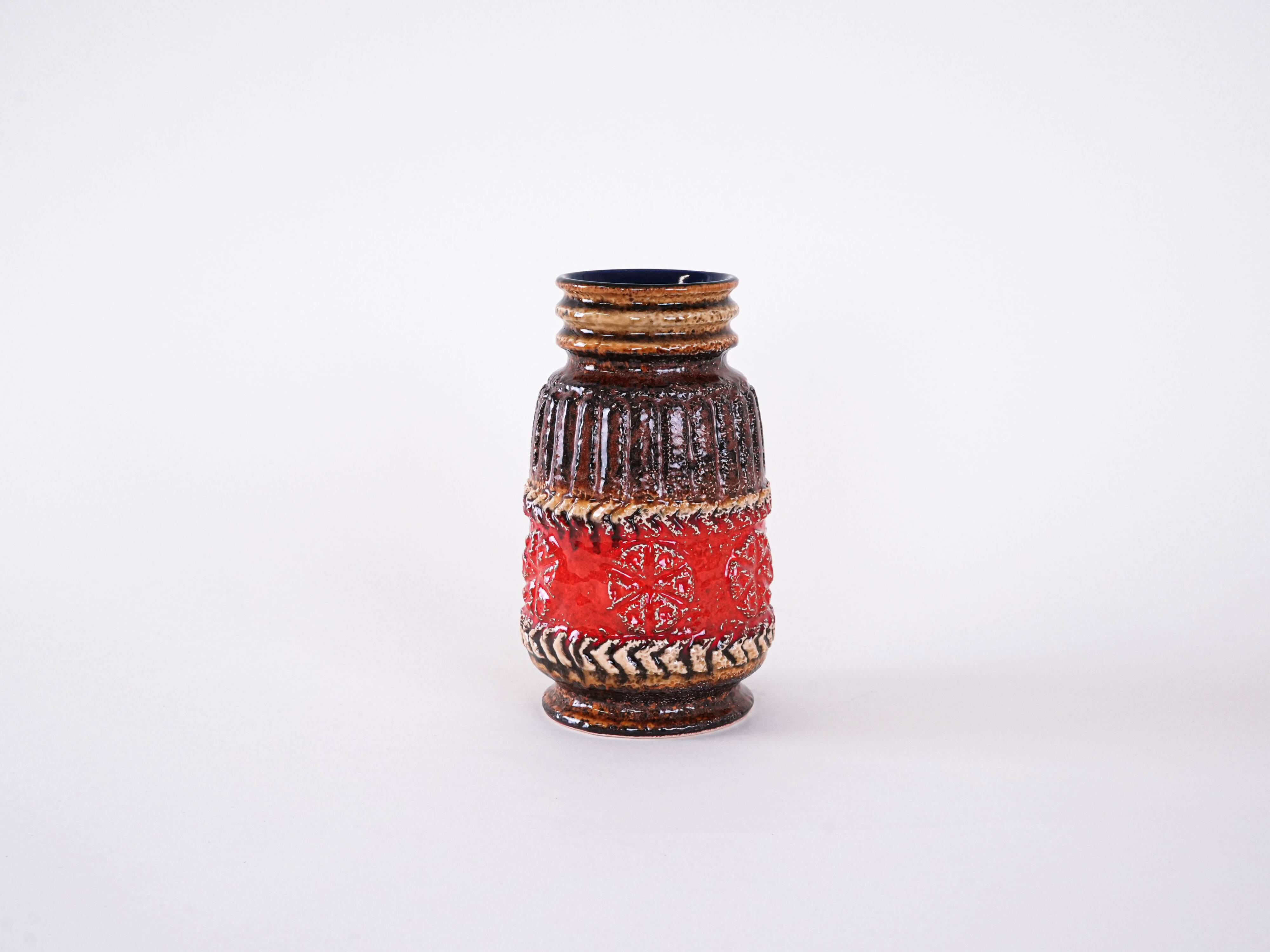 Ceramic vase, German design, 1960s, manufactured in West Germany