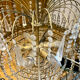 Grand vintage cascade chandelier from the 1960s.