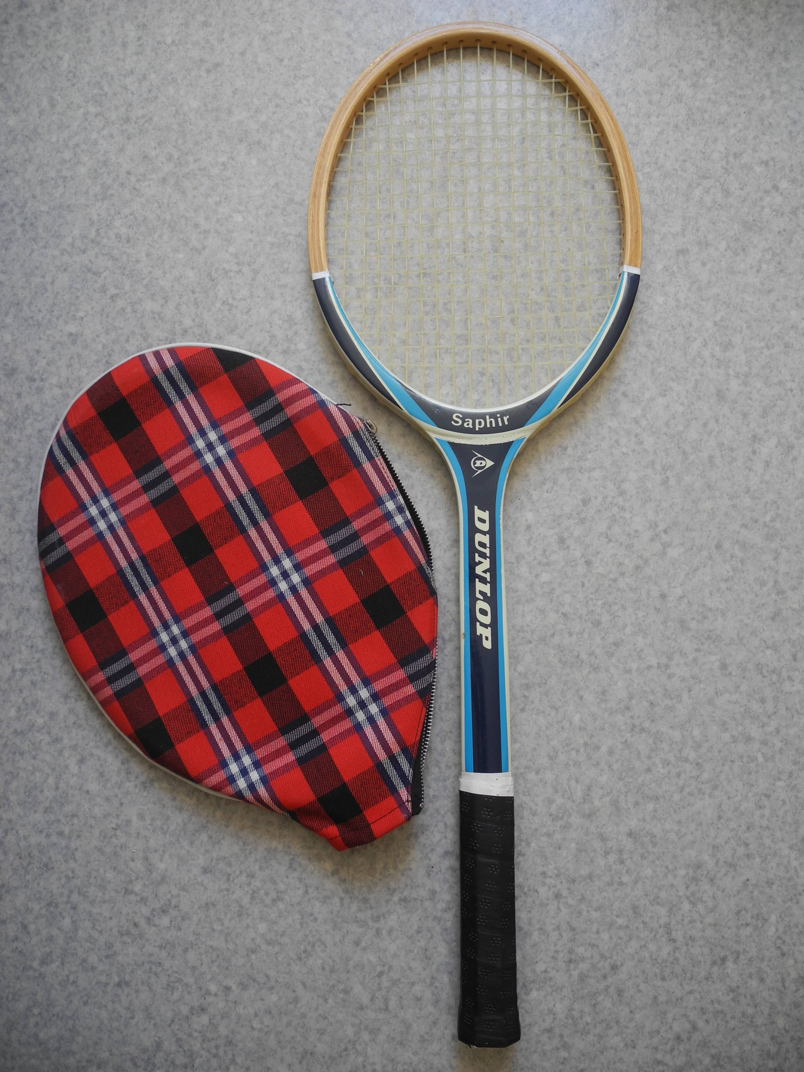 Dunlop Saphir sport vintage tennis racket 70s