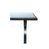 Table d’appoint en fer forgé vintage brutaliste par Raymond Subes