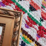 Wooden mirror gilded with gold leaf 48x63cm