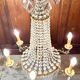 Louis XVI style hot air balloon chandelier with tassels