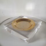 Empty cup pocket Plexiglas ashtray lucite design 70s