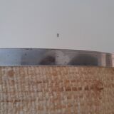 Brutalist lamp in Gard stone and chrome, 1970s