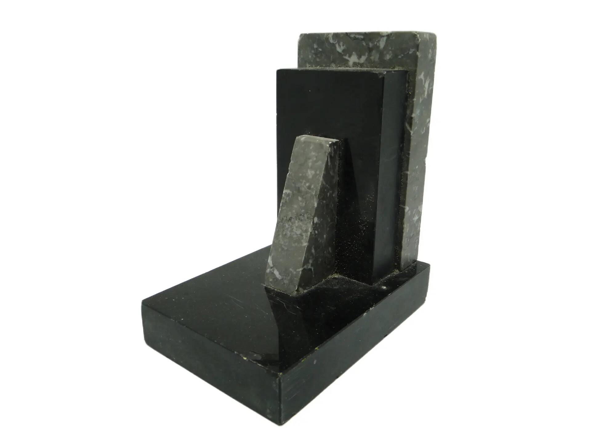 Bookend, Art Deco, black marble, Belgium, 1930s.
