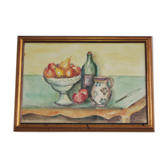 Oil painting on canvas depicting Still Life, Serini, 1994