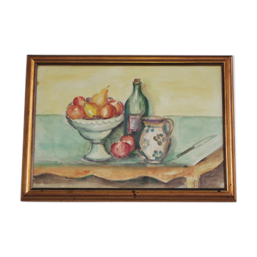 Oil painting on canvas depicting Still Life, Serini, 1994