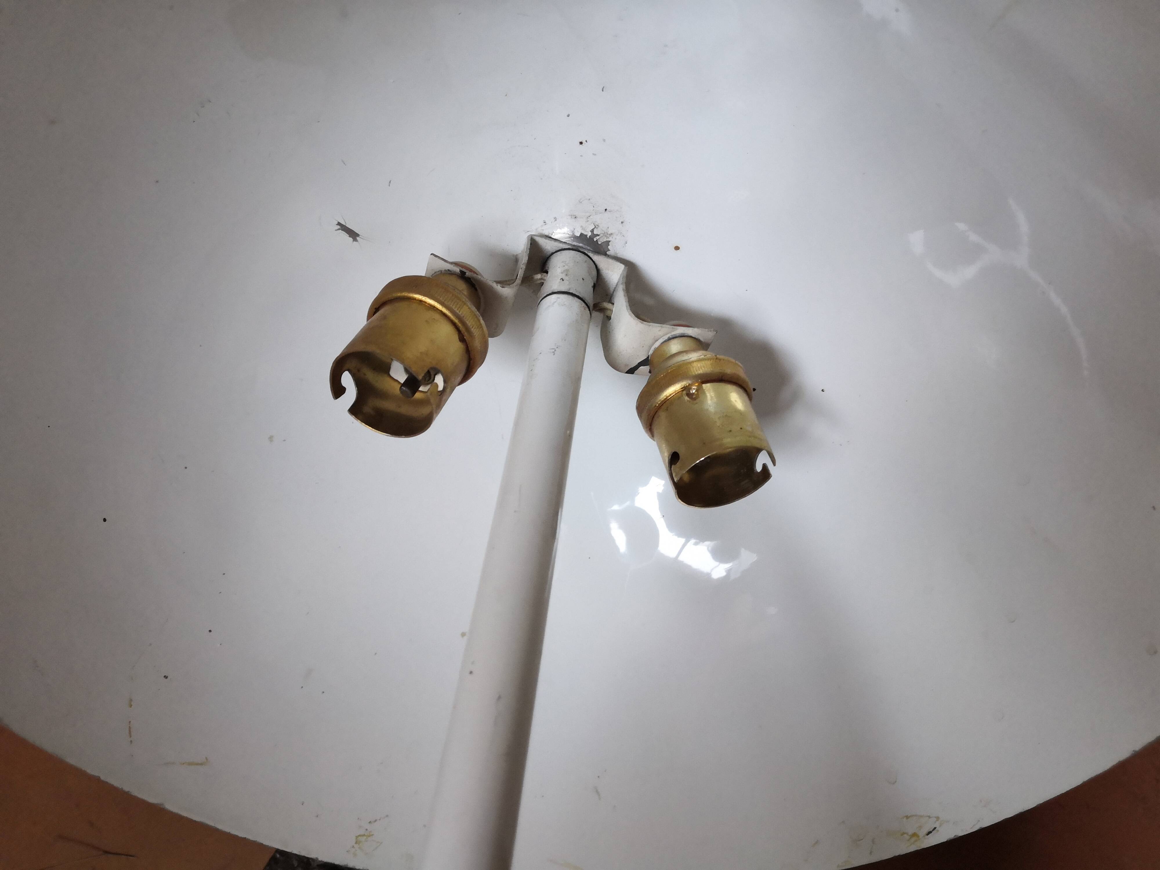 Vintage mushroom dome metal table lamp