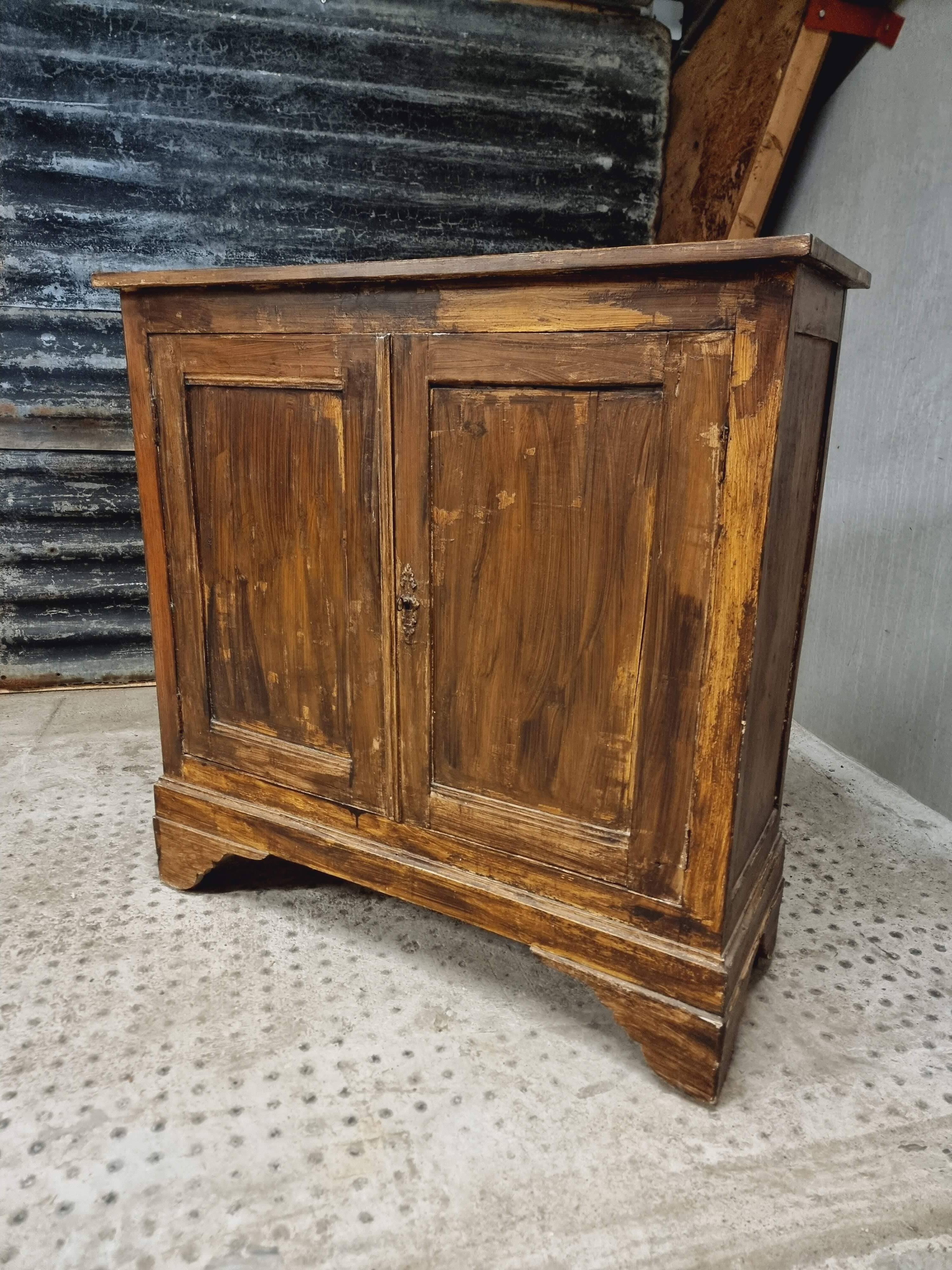 Antique sideboard, farmhouse cabinet, 112x114cm