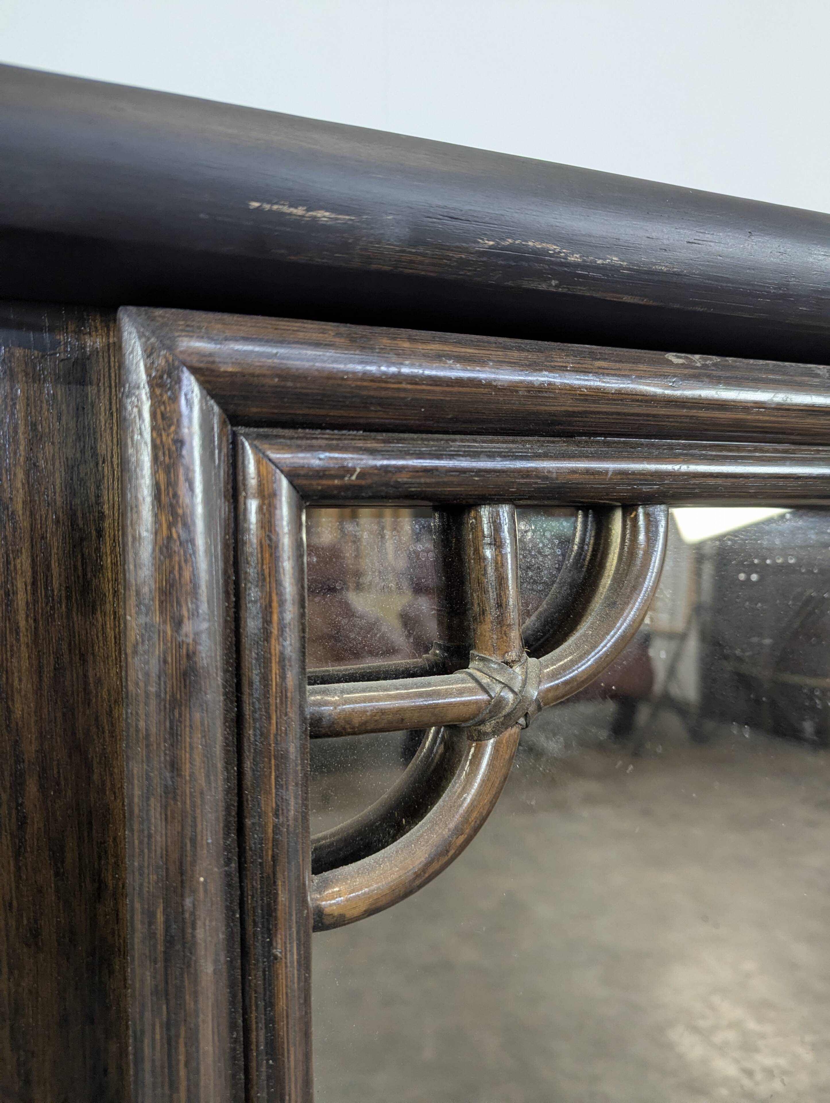 Rochebobois enfilade from the 1980s in a bamboo style.