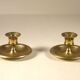 Paire de bougeoirs en laiton 4 cm