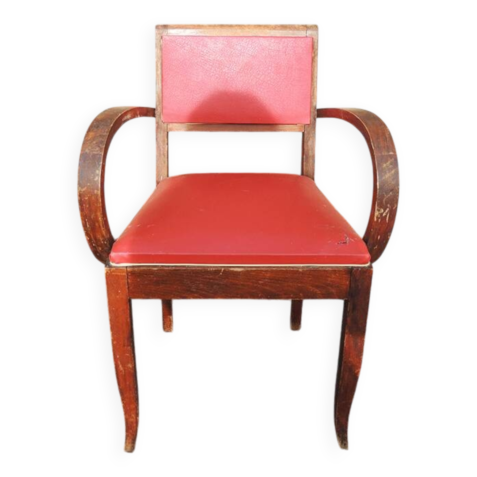 Old Bridge Armchair in Red Skai